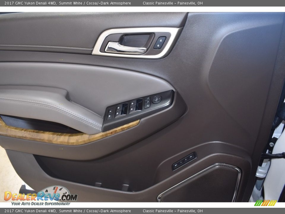 2017 GMC Yukon Denali 4WD Summit White / Cocoa/­Dark Atmosphere Photo #14
