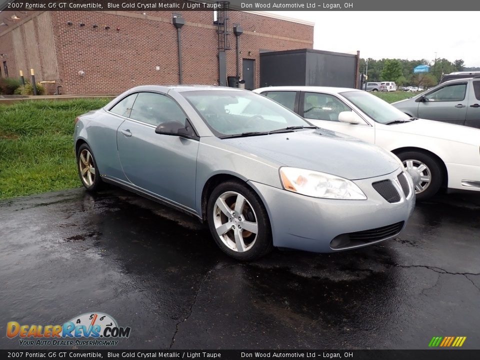 2007 Pontiac G6 GT Convertible Blue Gold Crystal Metallic / Light Taupe Photo #2