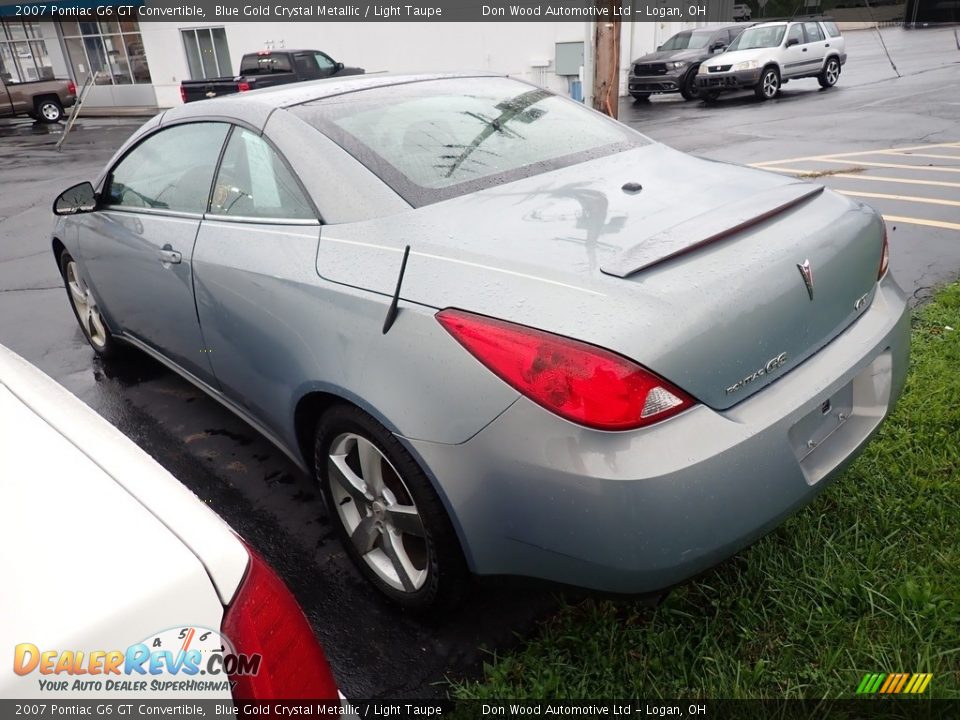 2007 Pontiac G6 GT Convertible Blue Gold Crystal Metallic / Light Taupe Photo #11