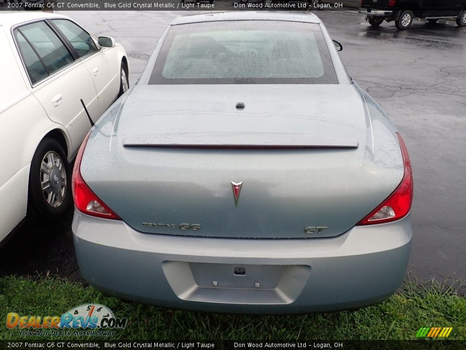 2007 Pontiac G6 GT Convertible Blue Gold Crystal Metallic / Light Taupe Photo #12