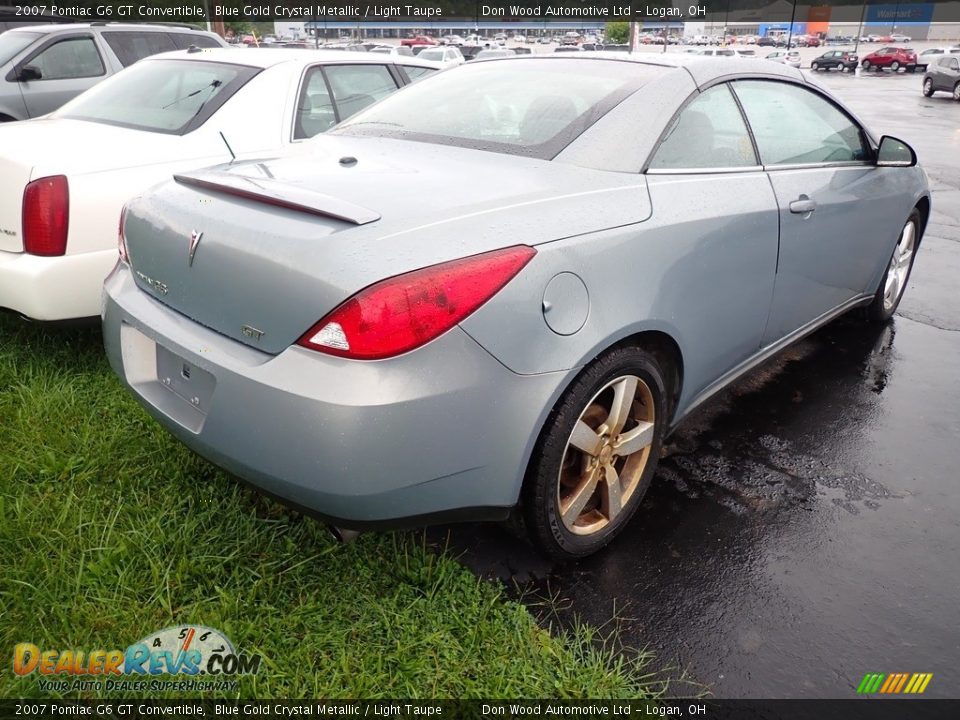 2007 Pontiac G6 GT Convertible Blue Gold Crystal Metallic / Light Taupe Photo #13