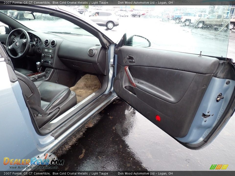 2007 Pontiac G6 GT Convertible Blue Gold Crystal Metallic / Light Taupe Photo #15