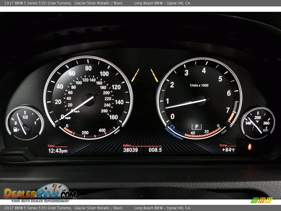 2017 BMW 5 Series 535i Gran Turismo Gauges Photo #20