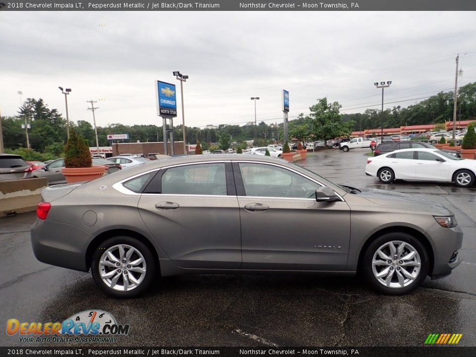 2018 Chevrolet Impala LT Pepperdust Metallic / Jet Black/Dark Titanium Photo #10