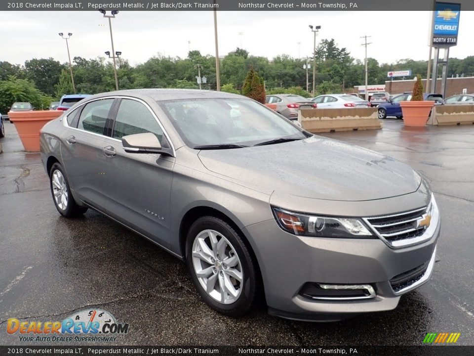 2018 Chevrolet Impala LT Pepperdust Metallic / Jet Black/Dark Titanium Photo #11