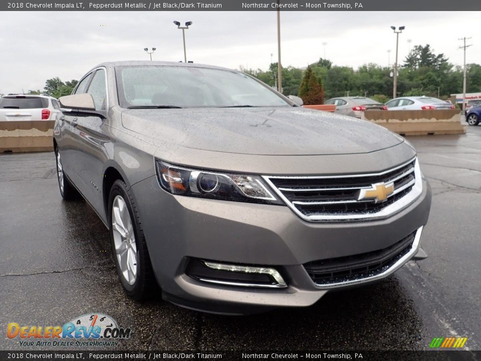 2018 Chevrolet Impala LT Pepperdust Metallic / Jet Black/Dark Titanium Photo #12