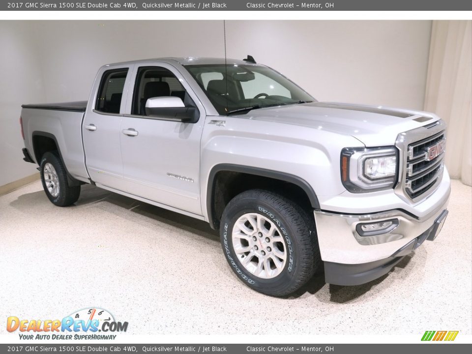 2017 GMC Sierra 1500 SLE Double Cab 4WD Quicksilver Metallic / Jet Black Photo #1