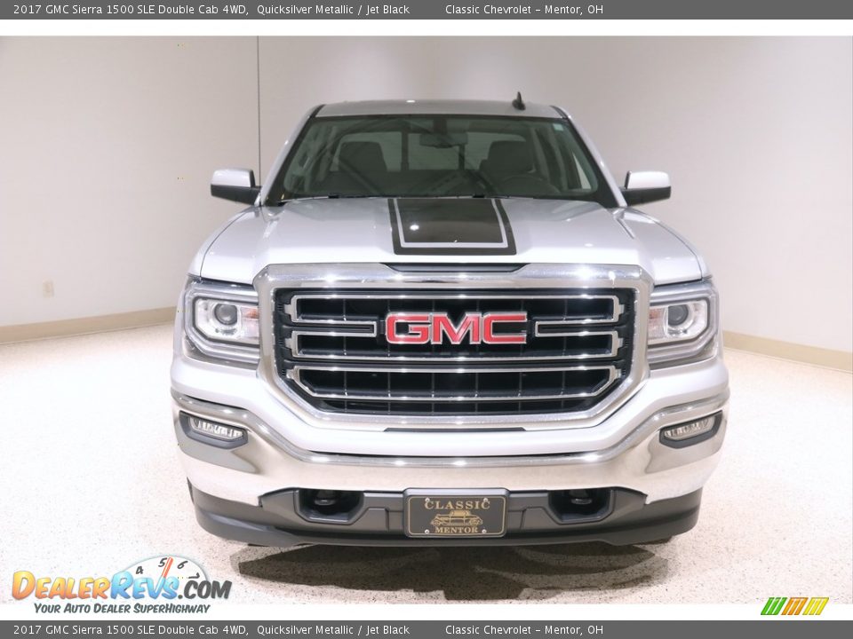2017 GMC Sierra 1500 SLE Double Cab 4WD Quicksilver Metallic / Jet Black Photo #2