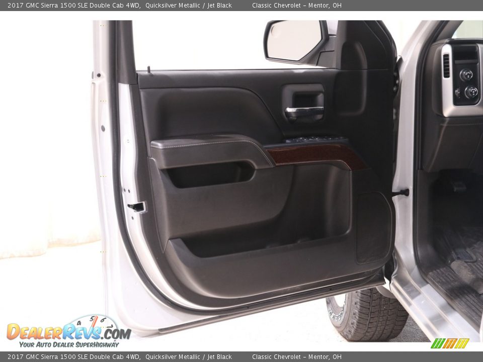 2017 GMC Sierra 1500 SLE Double Cab 4WD Quicksilver Metallic / Jet Black Photo #4