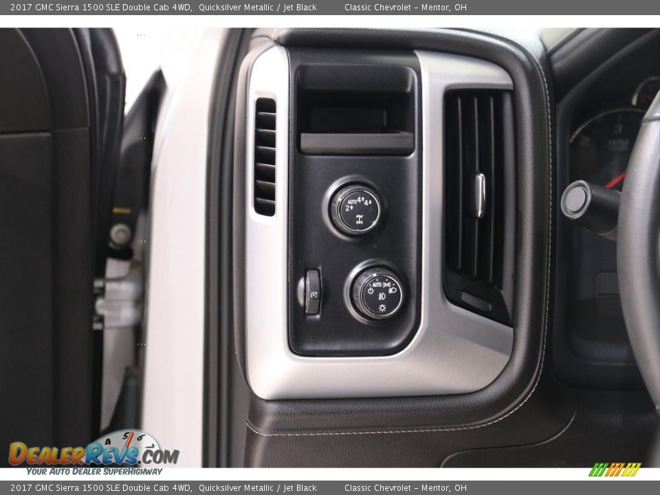 2017 GMC Sierra 1500 SLE Double Cab 4WD Quicksilver Metallic / Jet Black Photo #6