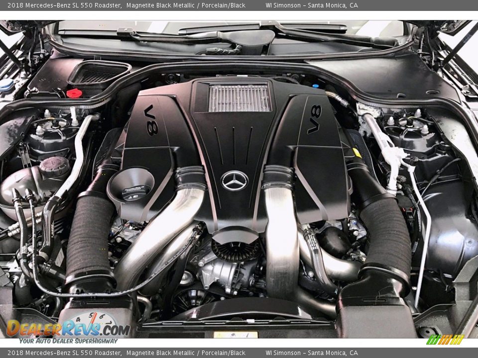 2018 Mercedes-Benz SL 550 Roadster 4.7 Liter DI biturbo DOHC 32-Valve VVT V8 Engine Photo #9