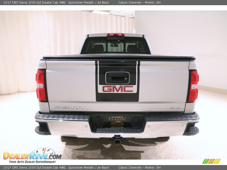 2017 GMC Sierra 1500 SLE Double Cab 4WD Quicksilver Metallic / Jet Black Photo #17
