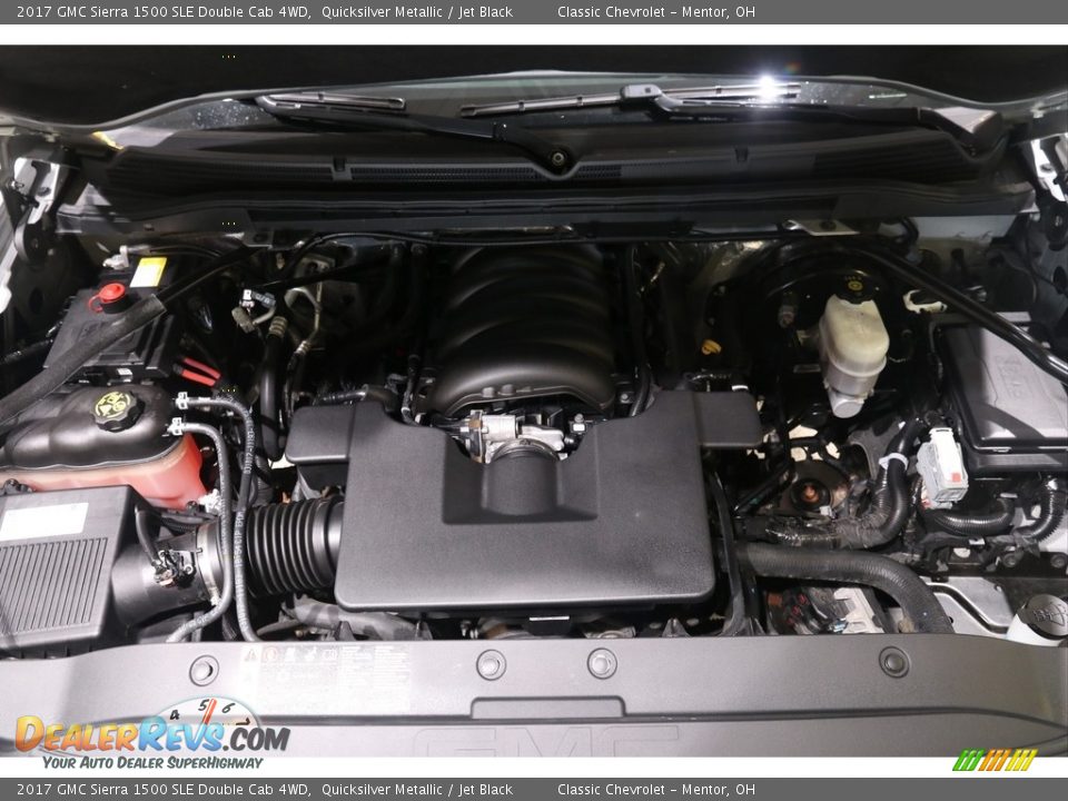 2017 GMC Sierra 1500 SLE Double Cab 4WD Quicksilver Metallic / Jet Black Photo #18