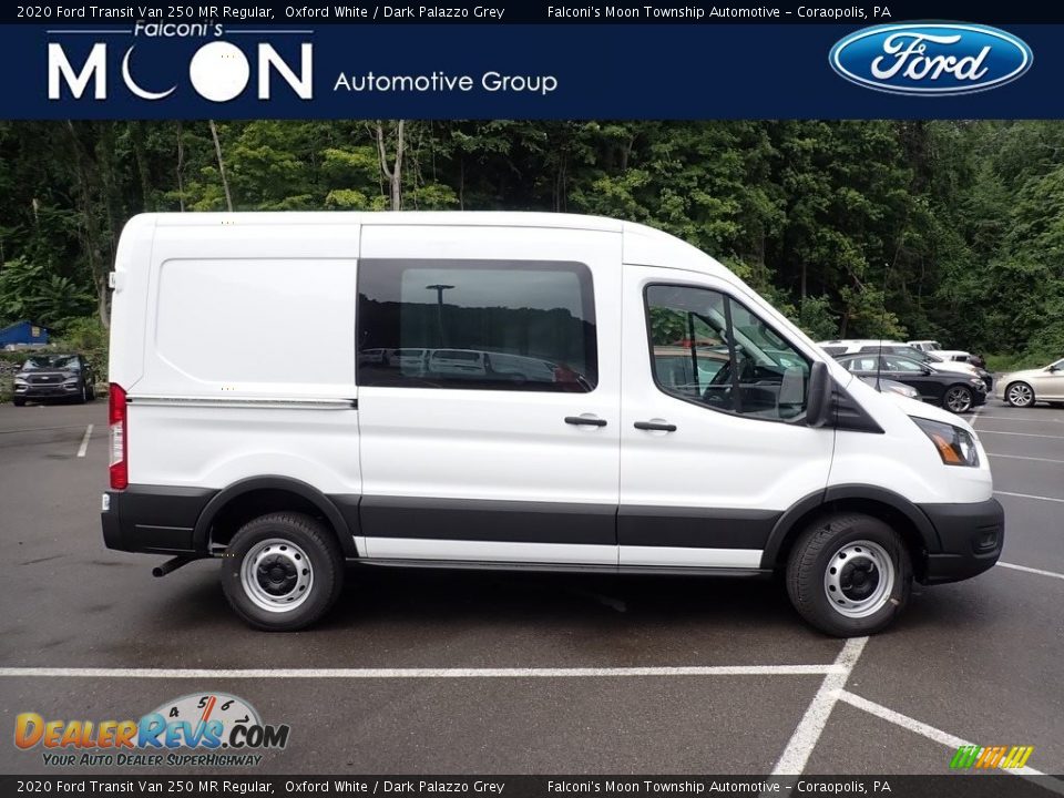 2020 Ford Transit Van 250 MR Regular Oxford White / Dark Palazzo Grey Photo #1