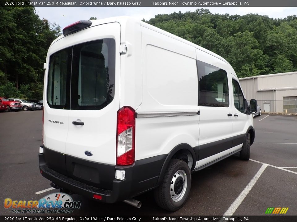 2020 Ford Transit Van 250 MR Regular Oxford White / Dark Palazzo Grey Photo #2
