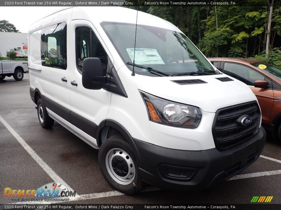 2020 Ford Transit Van 250 MR Regular Oxford White / Dark Palazzo Grey Photo #3
