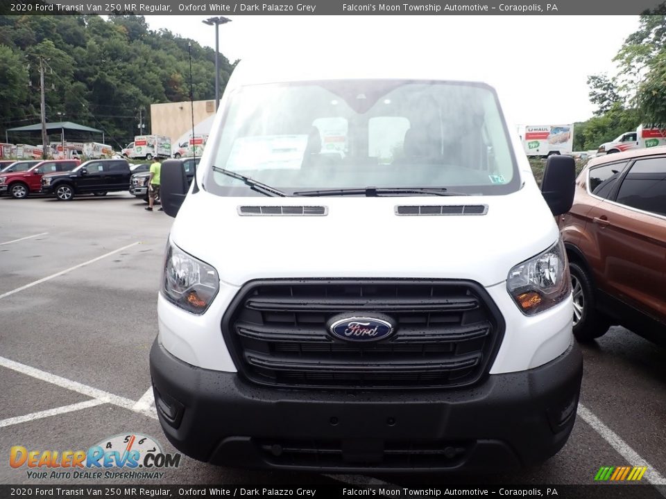 2020 Ford Transit Van 250 MR Regular Oxford White / Dark Palazzo Grey Photo #4