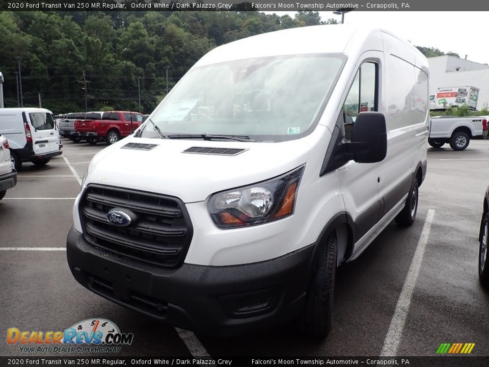 2020 Ford Transit Van 250 MR Regular Oxford White / Dark Palazzo Grey Photo #5