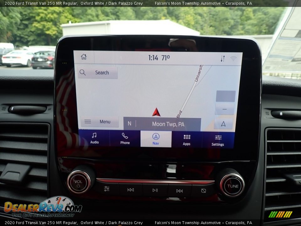 2020 Ford Transit Van 250 MR Regular Oxford White / Dark Palazzo Grey Photo #12