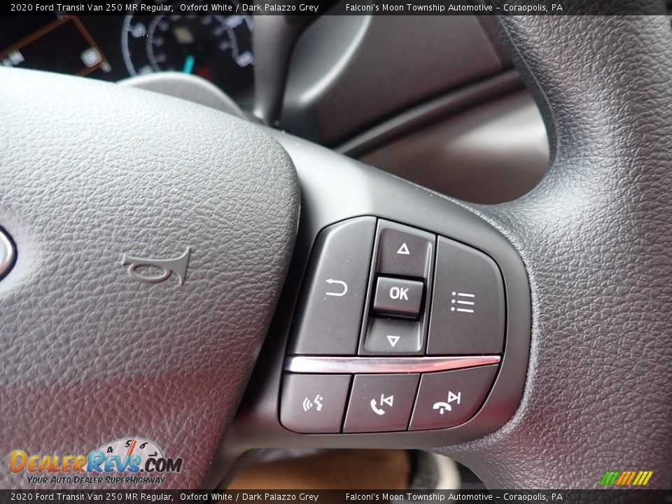 2020 Ford Transit Van 250 MR Regular Oxford White / Dark Palazzo Grey Photo #14