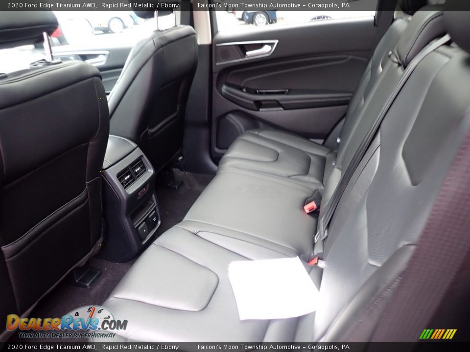 2020 Ford Edge Titanium AWD Rapid Red Metallic / Ebony Photo #8