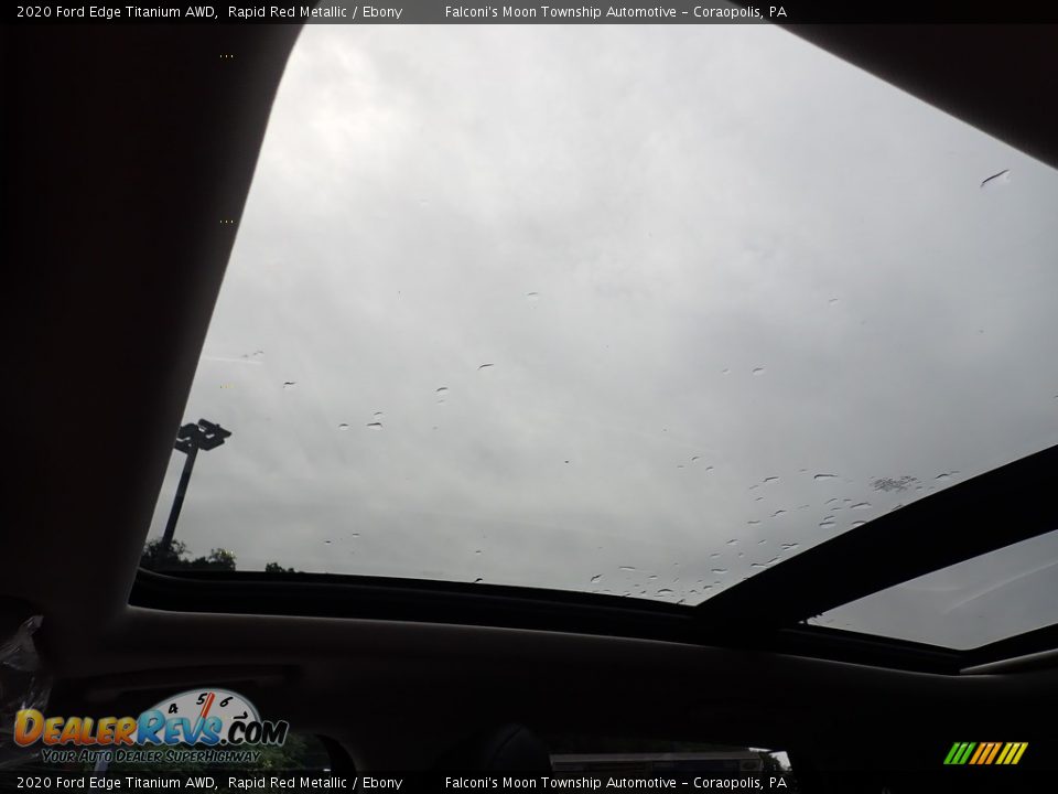 2020 Ford Edge Titanium AWD Rapid Red Metallic / Ebony Photo #13