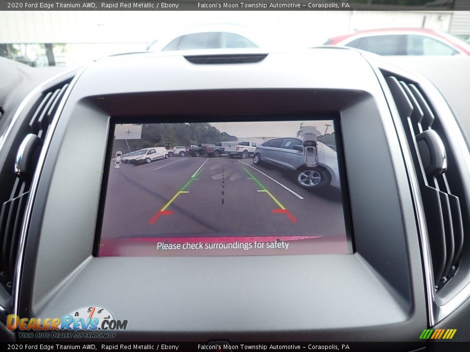 2020 Ford Edge Titanium AWD Rapid Red Metallic / Ebony Photo #15