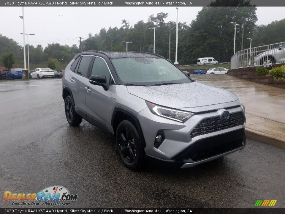 2020 Toyota RAV4 XSE AWD Hybrid Silver Sky Metallic / Black Photo #24