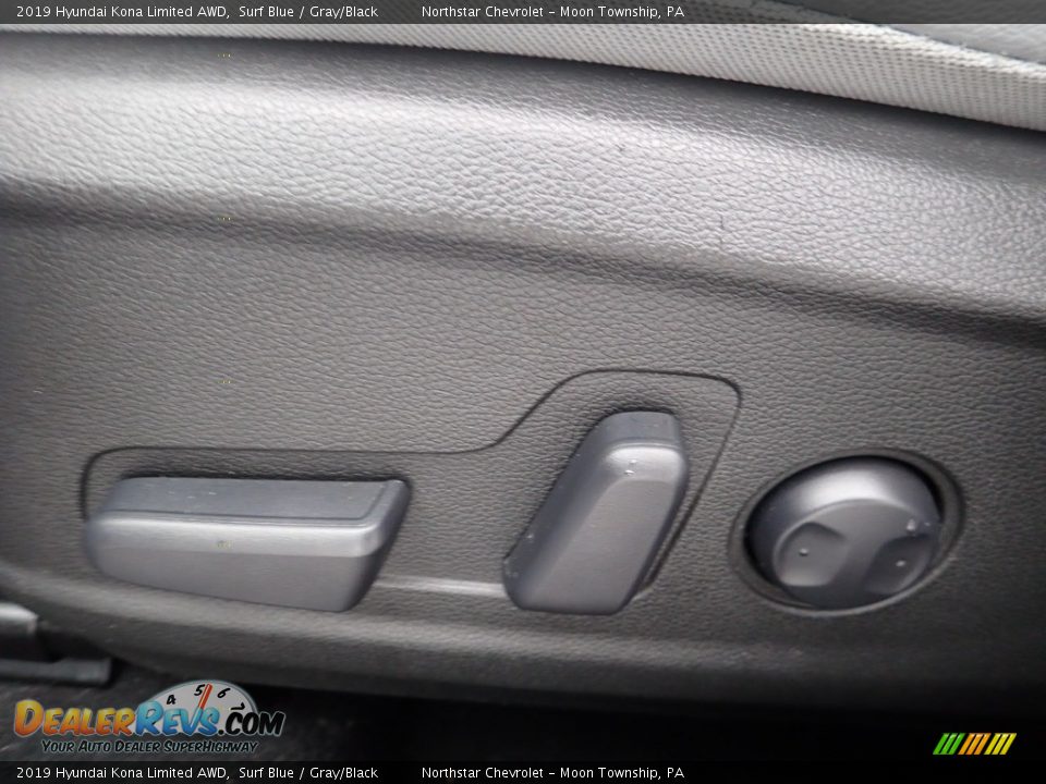 2019 Hyundai Kona Limited AWD Surf Blue / Gray/Black Photo #25