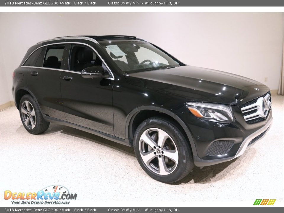 2018 Mercedes-Benz GLC 300 4Matic Black / Black Photo #1