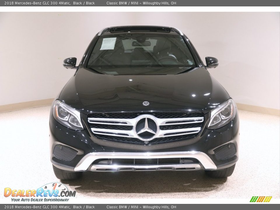 2018 Mercedes-Benz GLC 300 4Matic Black / Black Photo #2