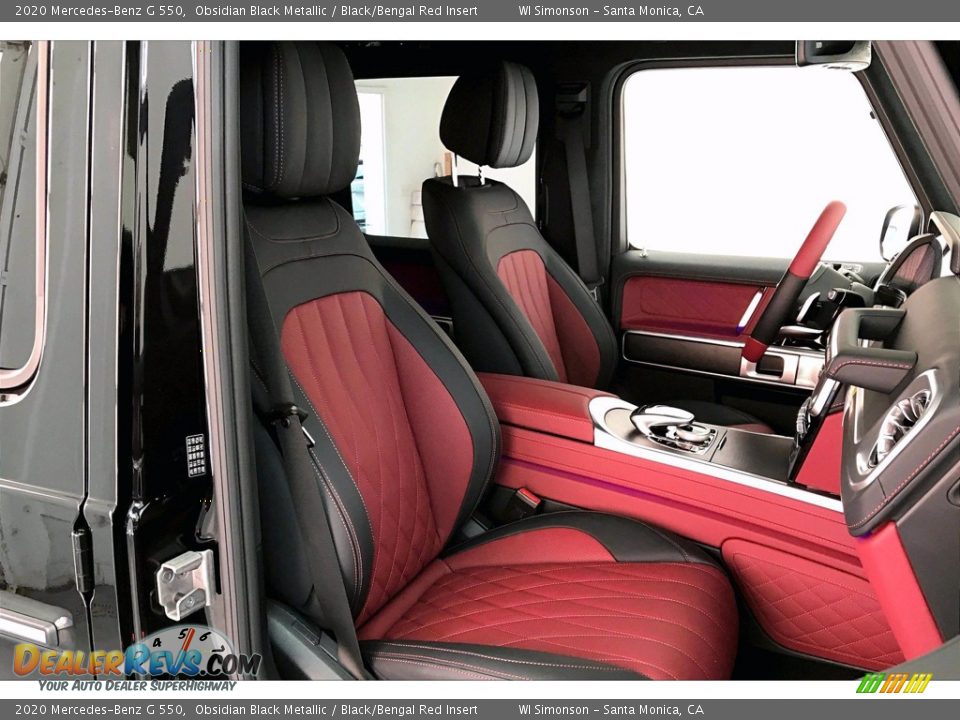 Black/Bengal Red Insert Interior - 2020 Mercedes-Benz G 550 Photo #5