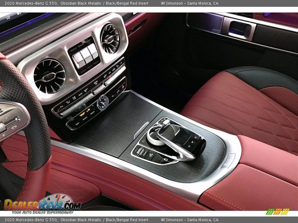 2020 Mercedes-Benz G 550 Obsidian Black Metallic / Black/Bengal Red Insert Photo #7