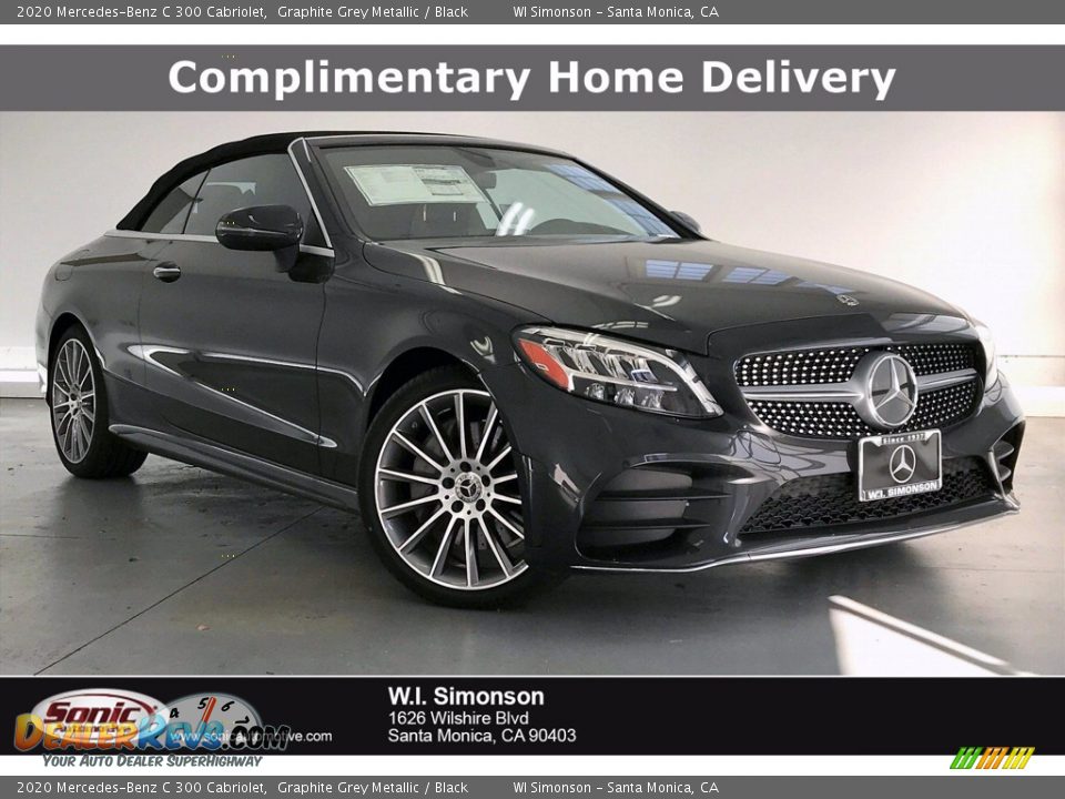 2020 Mercedes-Benz C 300 Cabriolet Graphite Grey Metallic / Black Photo #1