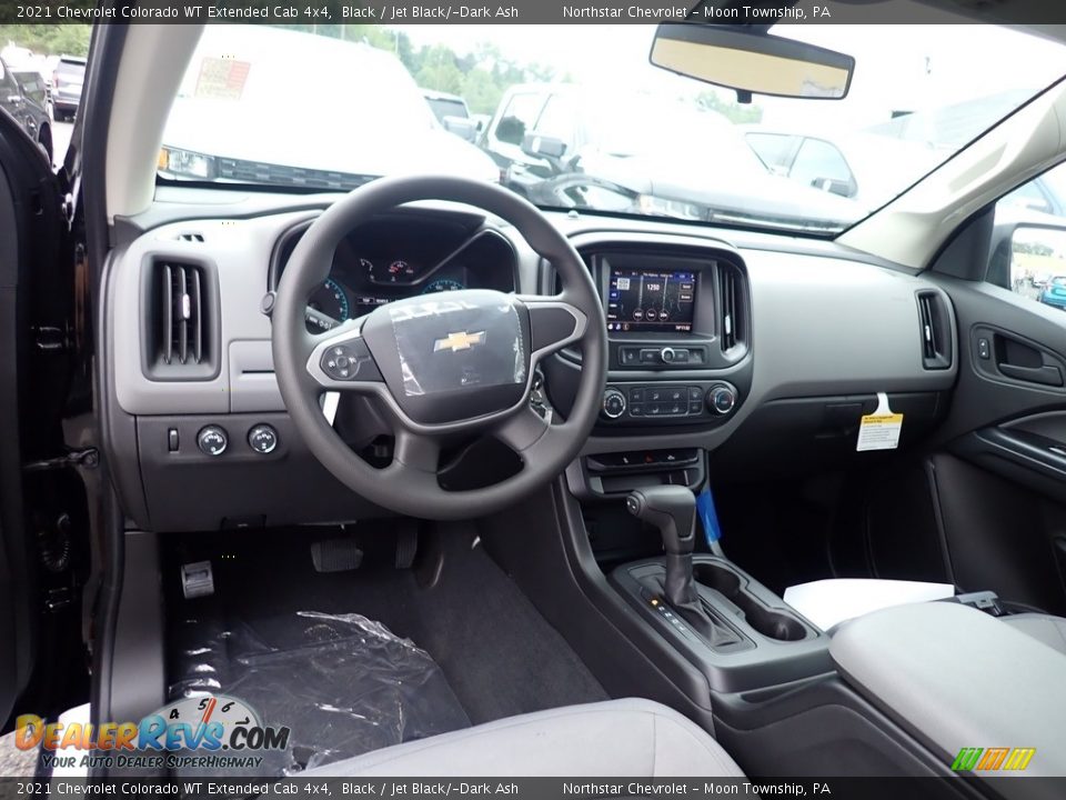 Jet Black/­Dark Ash Interior - 2021 Chevrolet Colorado WT Extended Cab 4x4 Photo #14