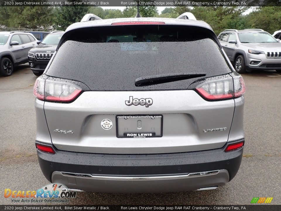 2020 Jeep Cherokee Limited 4x4 Billet Silver Metallic / Black Photo #6