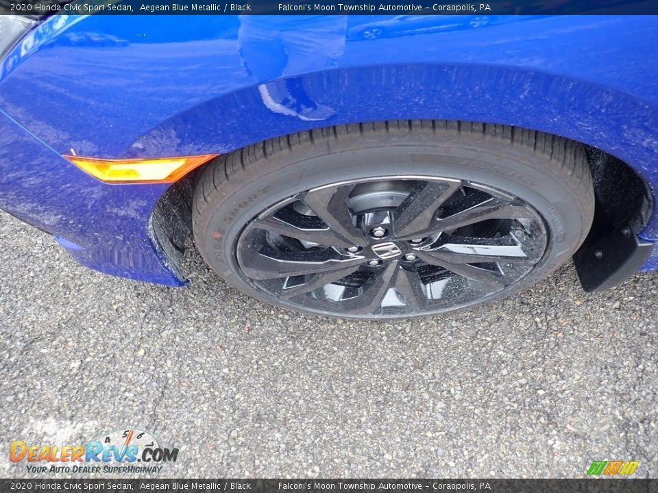 2020 Honda Civic Sport Sedan Aegean Blue Metallic / Black Photo #8