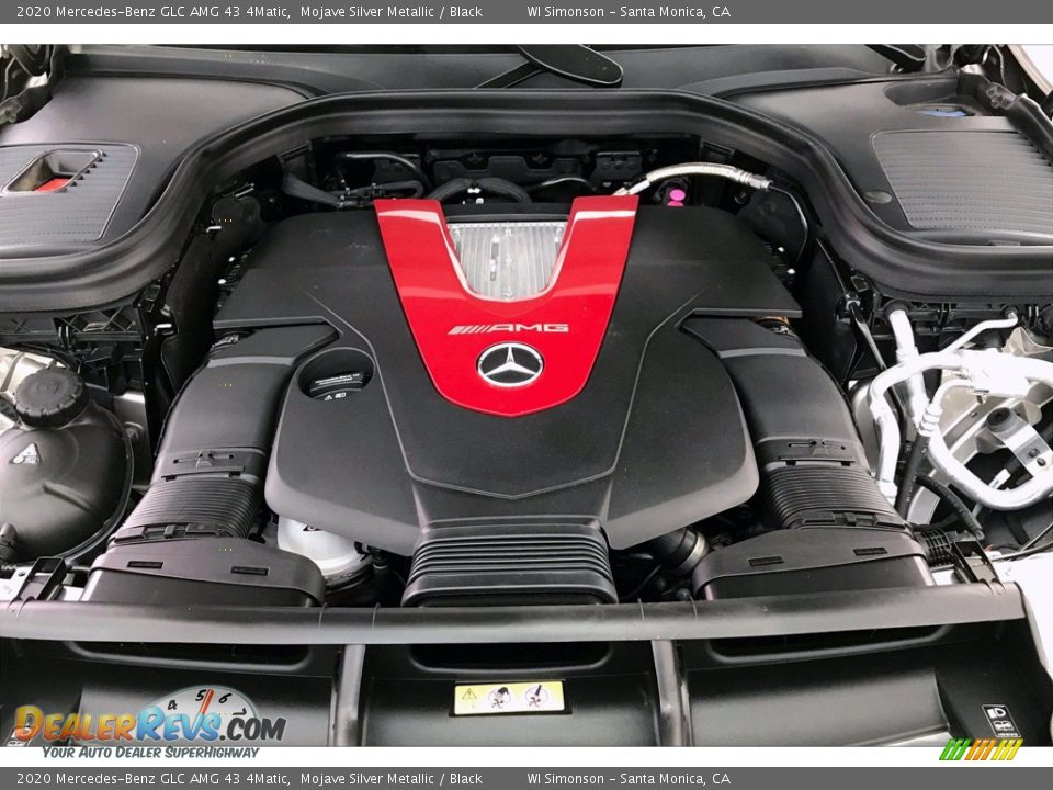 2020 Mercedes-Benz GLC AMG 43 4Matic Mojave Silver Metallic / Black Photo #8