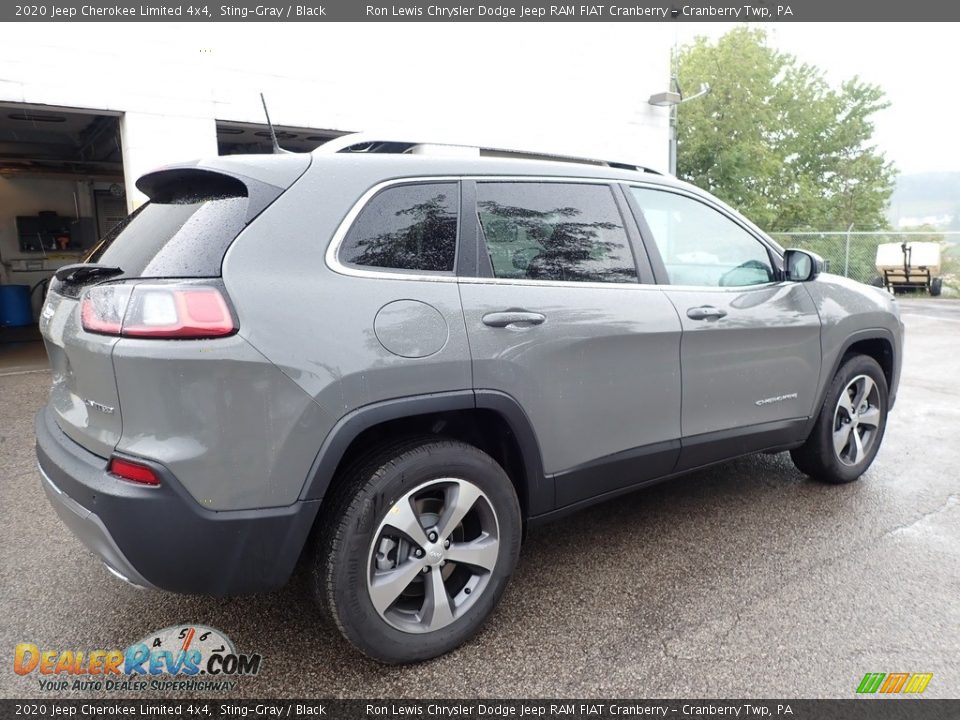 2020 Jeep Cherokee Limited 4x4 Sting-Gray / Black Photo #5