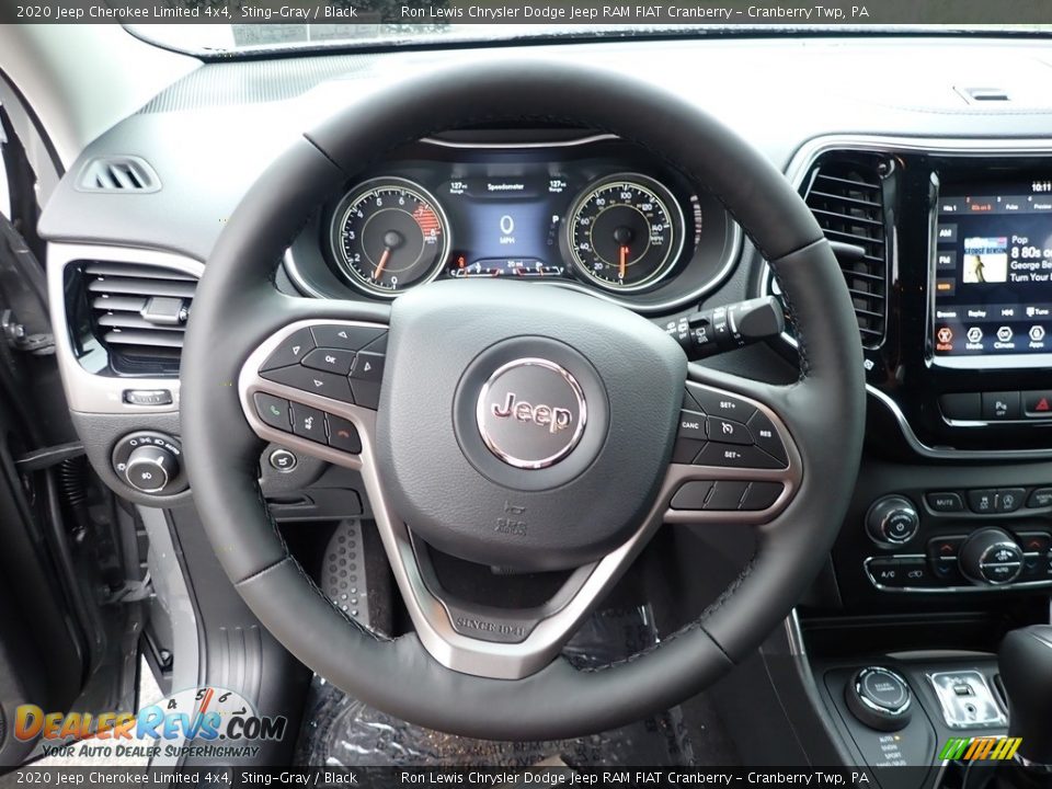 2020 Jeep Cherokee Limited 4x4 Sting-Gray / Black Photo #17