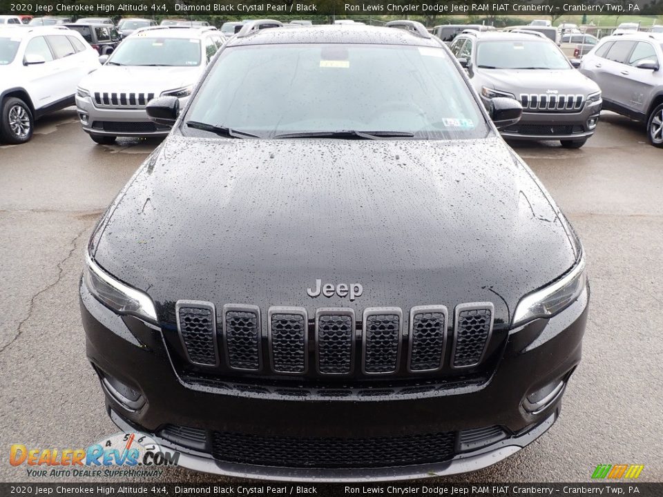 2020 Jeep Cherokee High Altitude 4x4 Diamond Black Crystal Pearl / Black Photo #2