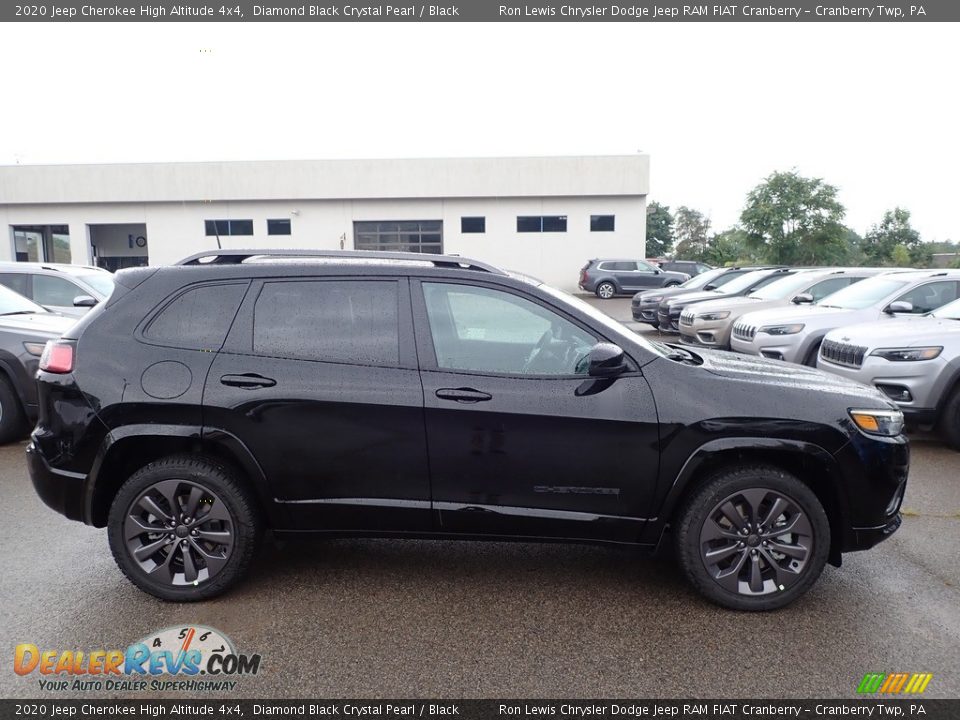 Diamond Black Crystal Pearl 2020 Jeep Cherokee High Altitude 4x4 Photo #4