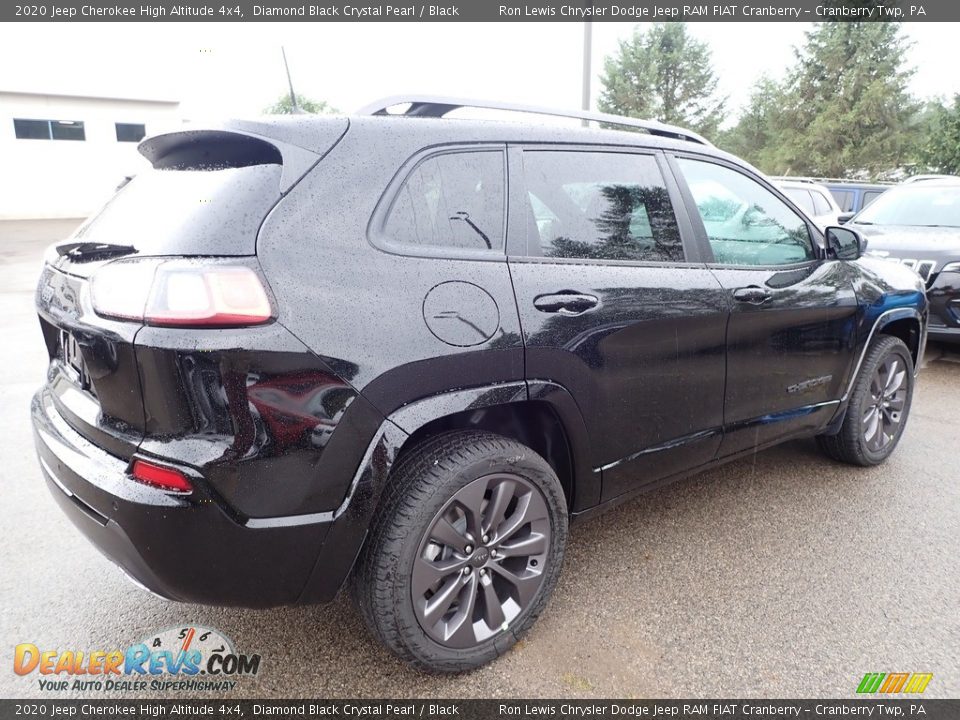 2020 Jeep Cherokee High Altitude 4x4 Diamond Black Crystal Pearl / Black Photo #5
