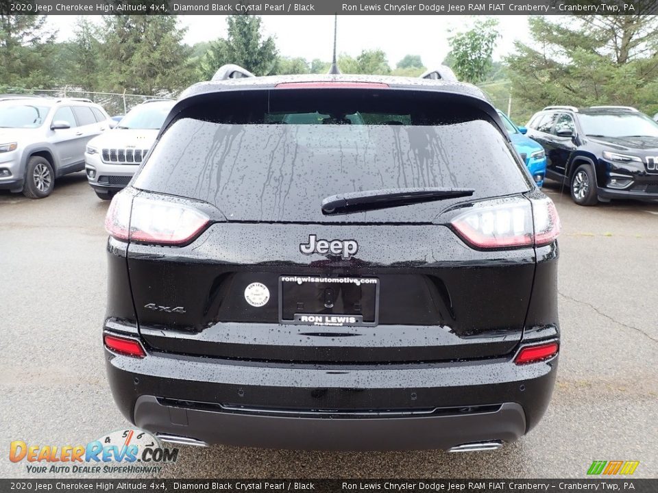 2020 Jeep Cherokee High Altitude 4x4 Diamond Black Crystal Pearl / Black Photo #6