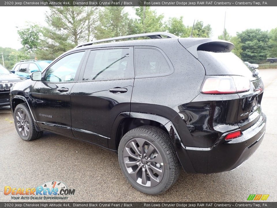 2020 Jeep Cherokee High Altitude 4x4 Diamond Black Crystal Pearl / Black Photo #8