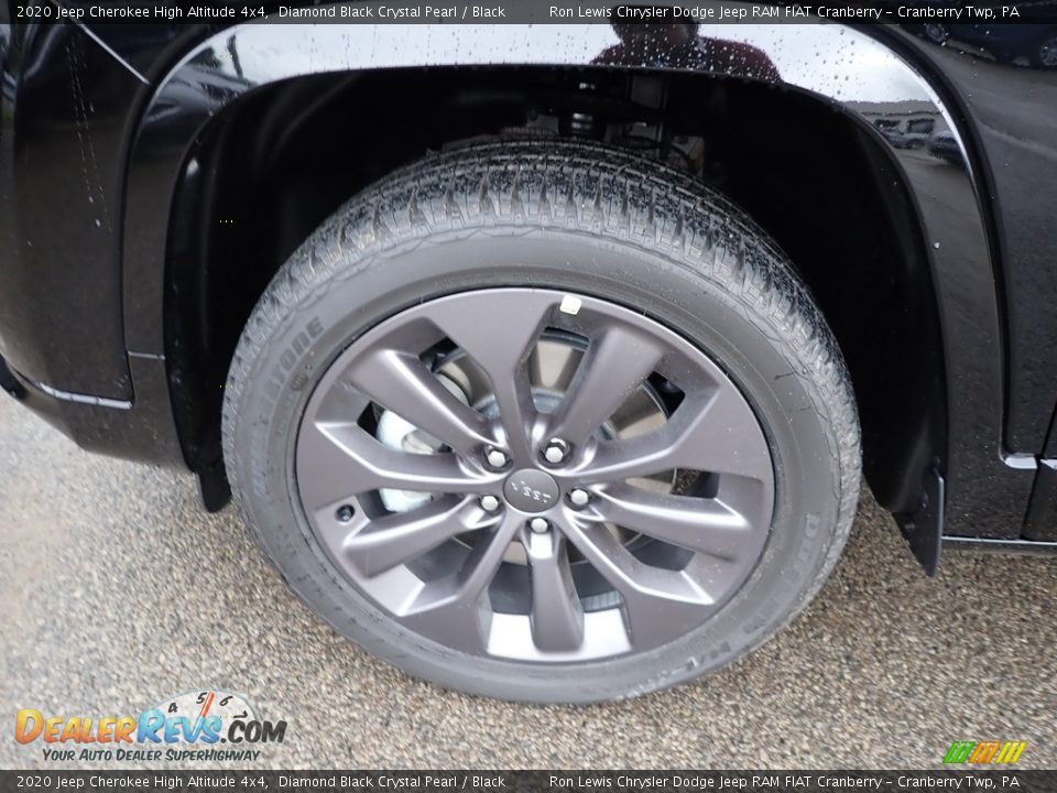 2020 Jeep Cherokee High Altitude 4x4 Diamond Black Crystal Pearl / Black Photo #10