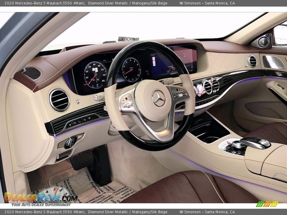 Mahogany/Silk Beige Interior - 2020 Mercedes-Benz S Maybach S560 4Matic Photo #4