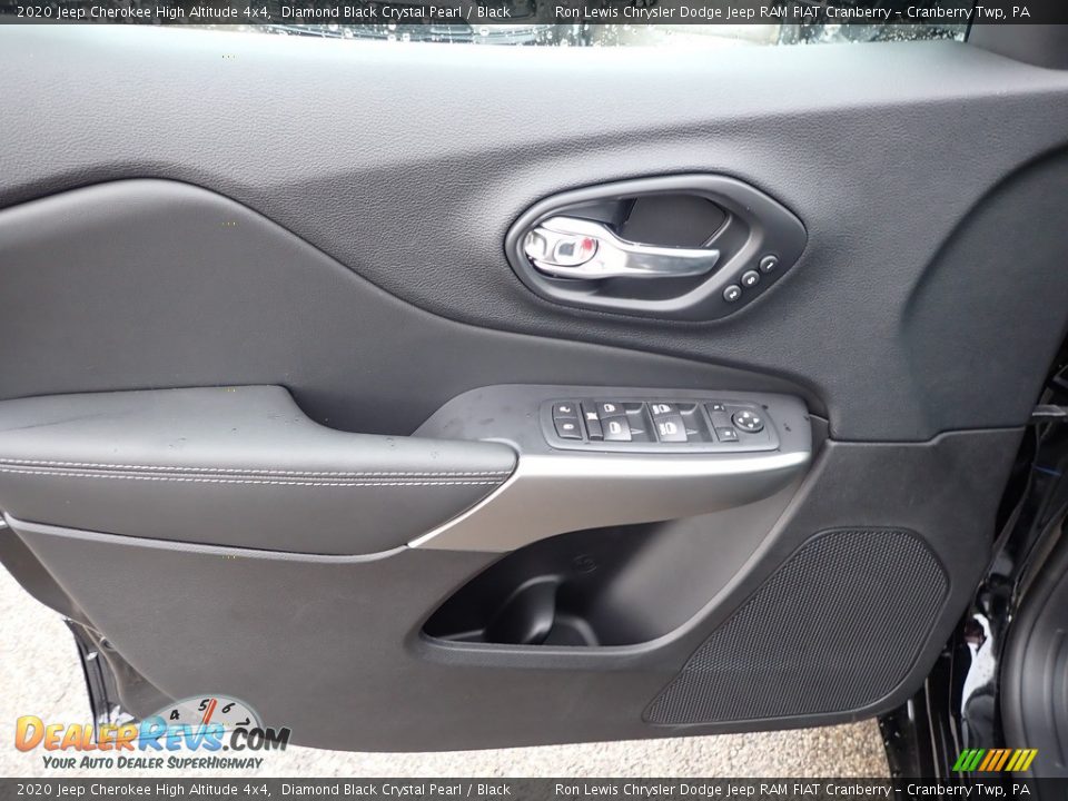 2020 Jeep Cherokee High Altitude 4x4 Diamond Black Crystal Pearl / Black Photo #16