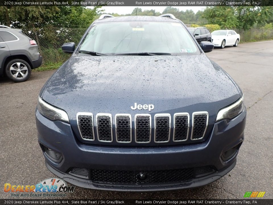 2020 Jeep Cherokee Latitude Plus 4x4 Slate Blue Pearl / Ski Gray/Black Photo #2