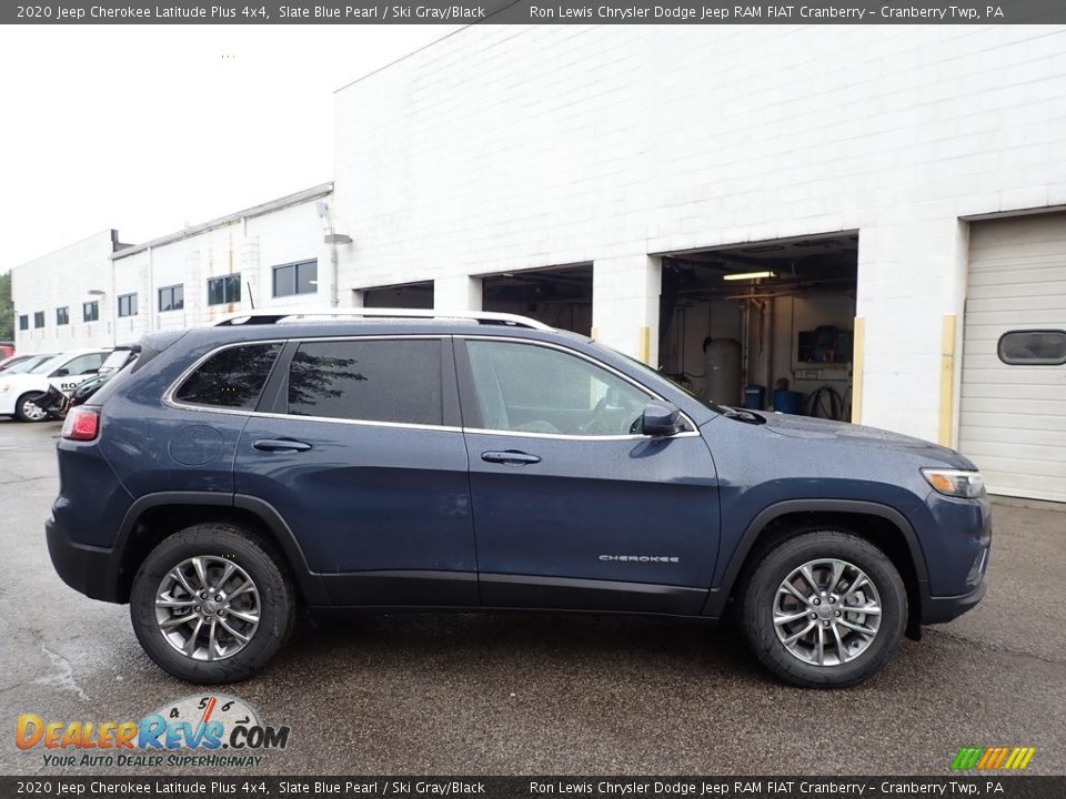 2020 Jeep Cherokee Latitude Plus 4x4 Slate Blue Pearl / Ski Gray/Black Photo #4